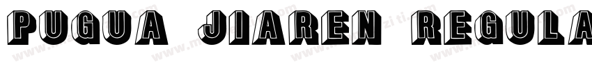 Pugua Jiaren Regular字体转换